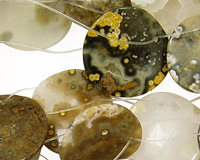 Ocean Jasper Wavy Coin Petal 17-20mm
