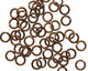 Vintage Bronze Enameled Copper Round Jump Ring 6mm, 18 gauge