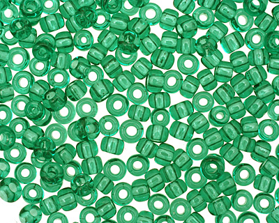 TOHO Transparent Beach Glass Green Round 6/0 Seed Bead