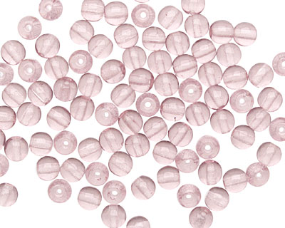 Czech Glass Light Amethyst Round 4mm