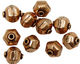 Copper Puff Hexagon 9x9mm