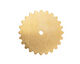 Brass Large Closed Gear 25mm