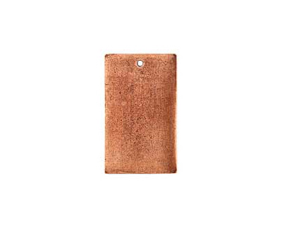 Nunn Design Antique Copper (plated) Flat Large Rectangle Tag 18x30mm