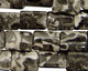 Black Tree Agate Thin Pillow 14x10mm