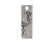 Nunn Design Antique Silver (plated) Large Rectangle Vine Tag 10x30mm