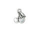 TierraCast Antique Silver (plated) Cherries Charm 14x17mm