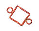 Patricia Healey Copper Large Square Link w/ 2 Loops 35x20mm