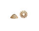 Nunn Design Antique Gold (plated) Limpet Bead Cap 5x11mm