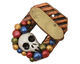 Poison Tree Polymer Clay Rainbow Skull Toggle Clasp 27x22mm, 21mm bar