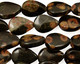 Black Leopardskin Jasper Flat Teardrop 14x10mm