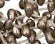 Golden Pyrite (silver tone) Teardrop 7x12mm
