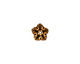 TierraCast Antique Gold (plated) Oak Leaf Bead Cap 4x10mm