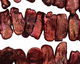 Rusty Pink Biwa Center-Drilled 5-7x19-21mm