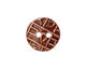 TierraCast Antique Copper (plated) Round Coin Button 18mm