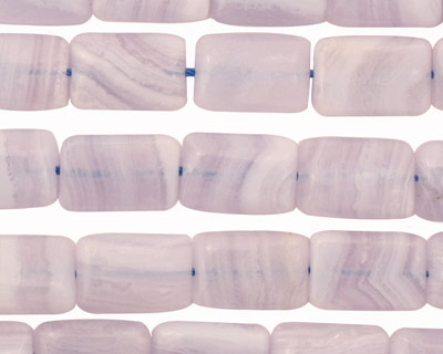 Blue Lace Agate Thin Pillow 12x8mm