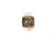 Grace Lampwork Multi-Color w/ Yellow & Blue Rondelle 10x16mm