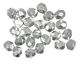 Czech Fire Polished Glass Matte Metallic Aluminum Round 6mm