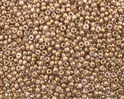 TOHO Gilded Marble White Round 11/0 Seed Bead