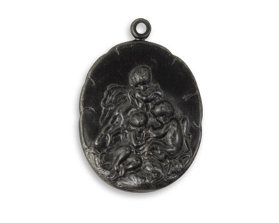 Vintaj Arte Metal Blissful Cherubs Pendant 21x30mm
