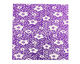 Lillypilly Purple Flower Garden Anodized Aluminum 3"x3" Sheet, 24 gauge
