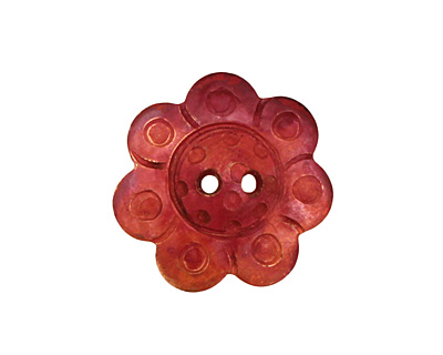 Patricia Healey Copper Flower 2 Hole Button 17mm