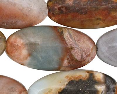 Rainbow Amazonite Flat Oval 40x20mm