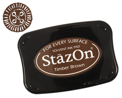 StazOn Timber Brown Solvent Ink Pad