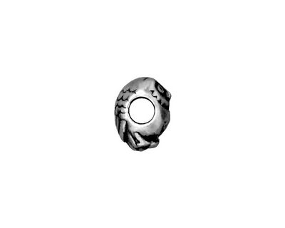 TierraCast Antique Silver (plated) Owl Euro 8x12mm