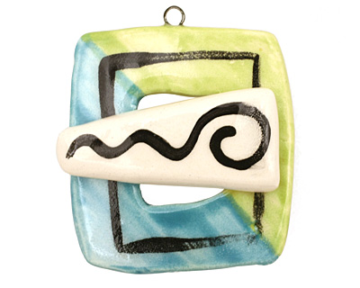 Jangles Ceramic Wow Toggle Clasp 38-40x45-46mm, 38mm bar