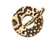 Saki Bronze Ocean Splash Toggle Clasp 33mm, 38mm bar