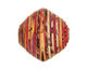 African Paper (red, pink, yellow) Bicone 24-25x26-27mm