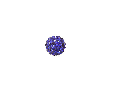 Cobalt Pave Round 8mm (1.5mm hole)
