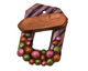 Poison Tree Polymer Clay Pink Confetti Toggle Clasp 25x20mm, 21mm bar