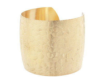 Brass Scaled Cuff 65x51mm