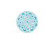 Lillypilly Turquoise Lace Anodized Aluminum Disc 19mm, 24 gauge