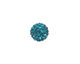 Teal Pave Round 10mm (1.5mm hole)