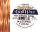 Soft Flex Non-Tarnish Copper Craft Wire 18 gauge, 7 yards