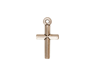 TierraCast Antique Silver (plated) Classic Cross 11x20mm