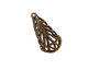 Stampt Antique Copper (plated) Double Sided Filigree Drop 13x24mm