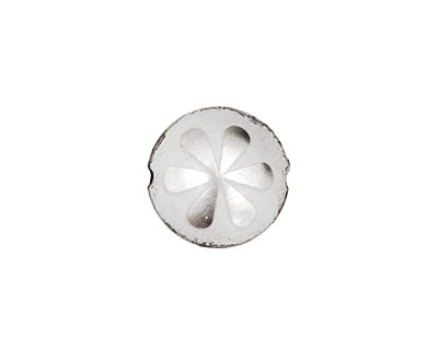Trinket Foundry Silver Daisy Bottle Cap Puff Coin 15mm