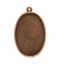 Nunn Design Antique Copper (plated) Grande Oval Bezel Pendant 44x28mm