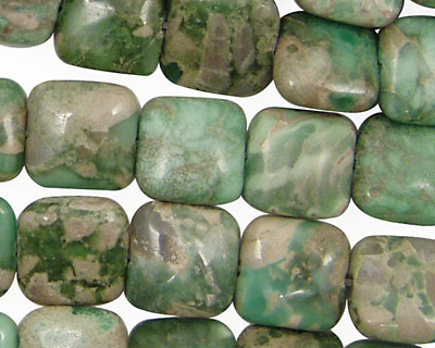 Variscite Puff Square 12mm