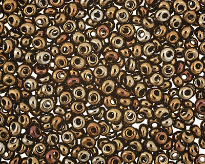 TOHO Metallic Iris Brown Magatama 3mm Seed Bead
