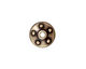 TierraCast Antique Brass (plated) Large Hole Rivet Bead Cap 4x14mm