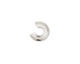 Silver (plated) Crimp Cover 3mm