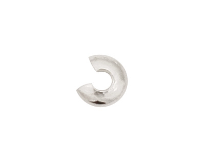 Silver (plated) Crimp Cover 3mm