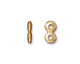 TierraCast Gold (plated) Nugget 2-Hole Bar 7x13mm