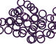 Purple Enameled Copper Round Jump Ring 7mm, 18 gauge