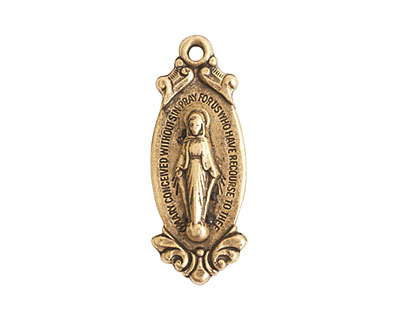 Nunn Design Antique Gold (plated) Dispeller Medallion 11x29mm