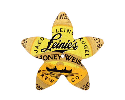 Trinket Foundry Gold & Yellow (Honey) Large 5 Petal Bottle Cap Flower 34mm